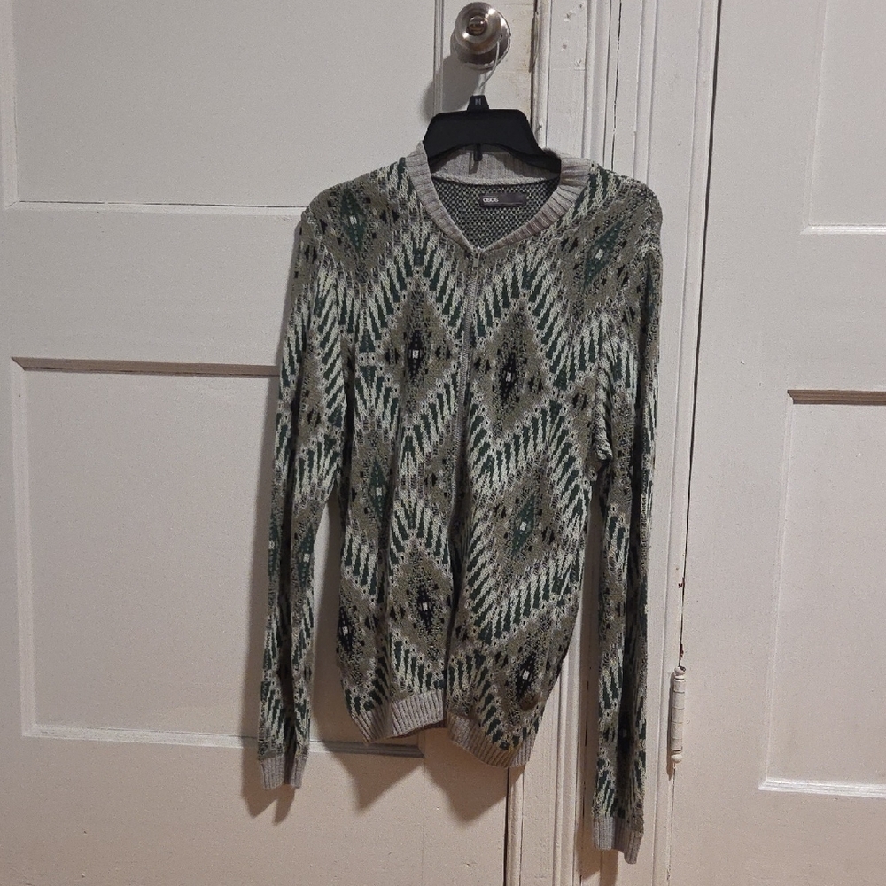 ASOS Multicolor Geometric Crewneck Sweater